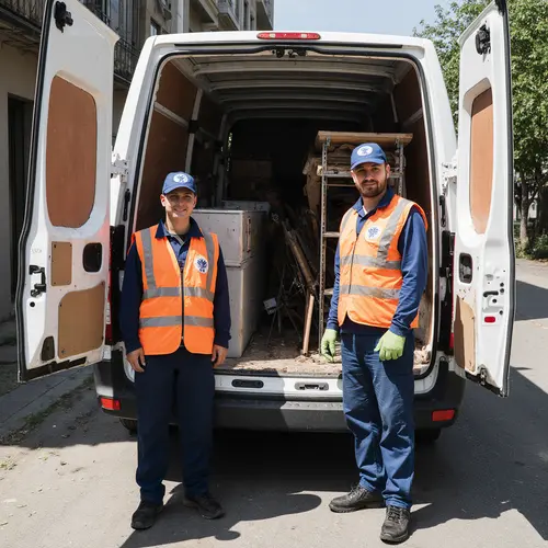 Извозване на оборудване от магазин в града